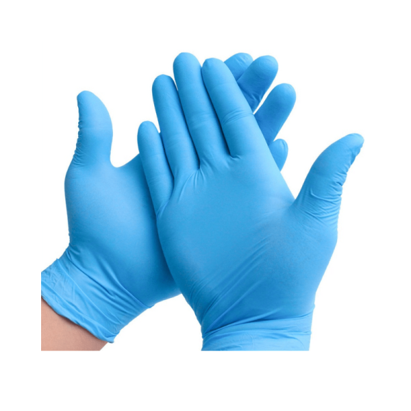 HiClean Nitrile Disposable Gloves (Powder Free) – Blue – 100 Gloves – Large -GHC
