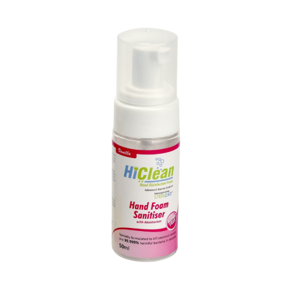 HiClean Hand Foam Sanitizer (Vanilla) - 50ml -GHC